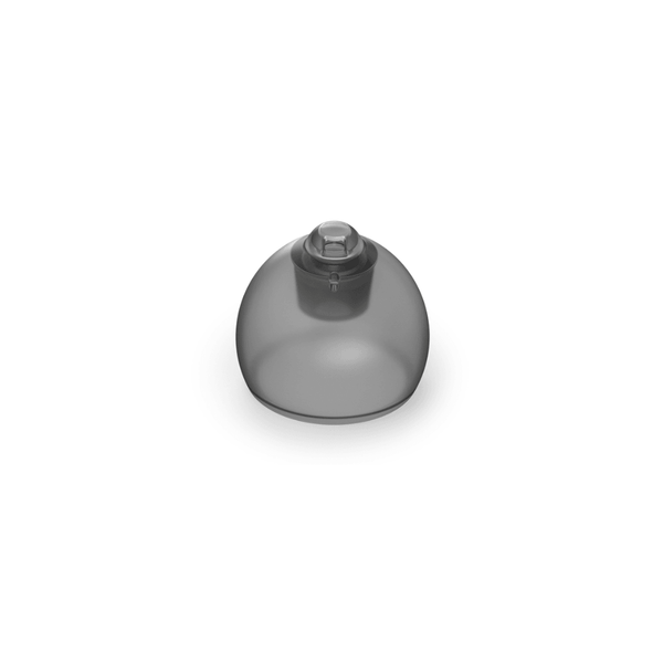 Dark colored baloon shaped closed dome for Phonak hearing aids 